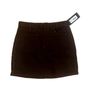 NWT Just Black denim Double Button skirt -Expresso Size XSP